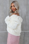 Misty Faux Fur Jacket - White