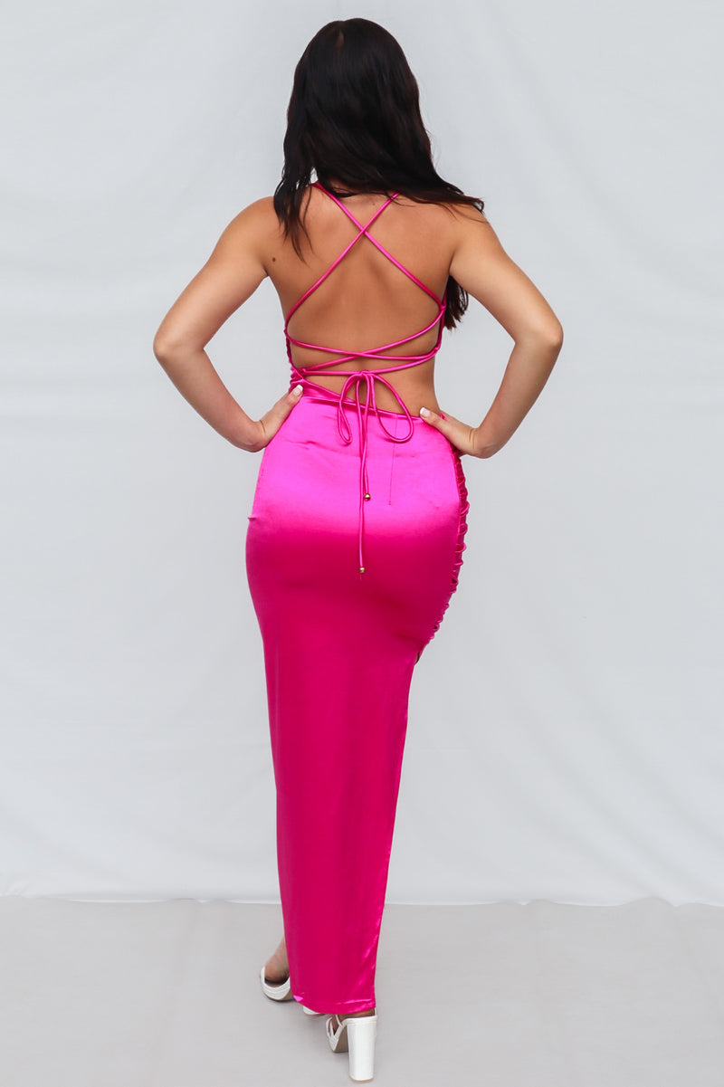 Moana Maxi Dress - Fuchsia