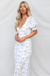 Monni Maxi Dress - Blue Floral