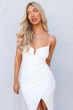 Monte Midi Dress - White