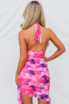 Naya Mini Dress - Pink Print