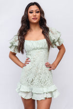 Nora Mini Dress - Mint