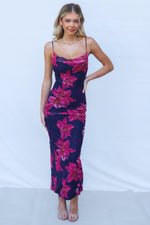 Oscar Maxi Dress - Pink Floral