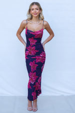 Oscar Maxi Dress - Pink Floral