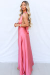 Pandora Multiway Gown - Rose Pink Satin