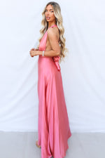 Pandora Multiway Gown - Rose Pink Satin