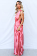 Pandora Multiway Gown - Rose Pink Satin