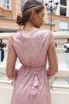 Gabrielle Glitter Gown - Blush Pink