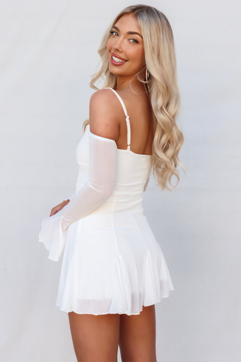 Pookie Mini Dress - White