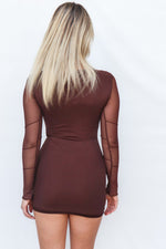 Raelynn Mini Dress - Brown