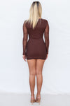 Raelynn Mini Dress - Brown