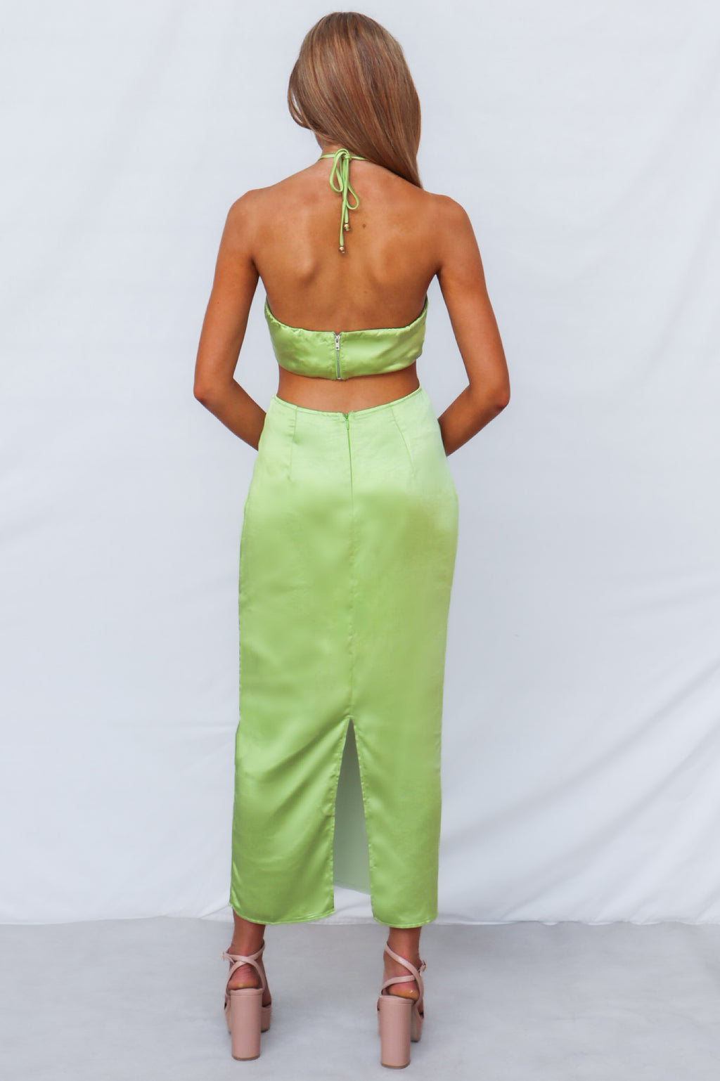 Ramilia Midi Dress - Lime