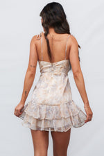 Regina Mini Dress - Beige Floral