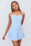 Ria Mini Dress - Blue