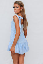 Ria Mini Dress - Blue
