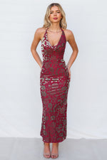 Riley Maxi Dress - Wine