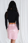 Rosie Mini Skirt - Pink Sequin