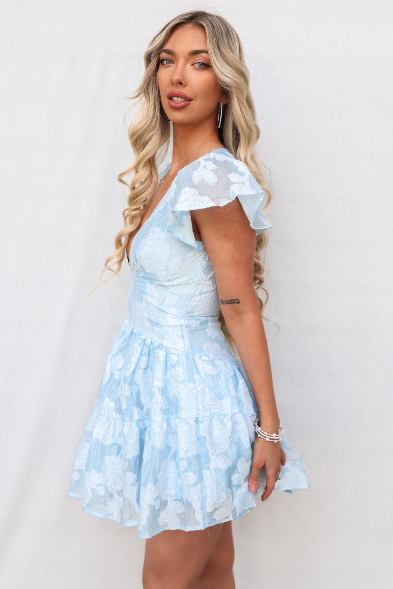 Sander Mini Dress - Blue