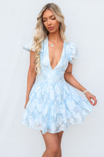 Sander Mini Dress - Blue