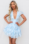 Sander Mini Dress - Blue