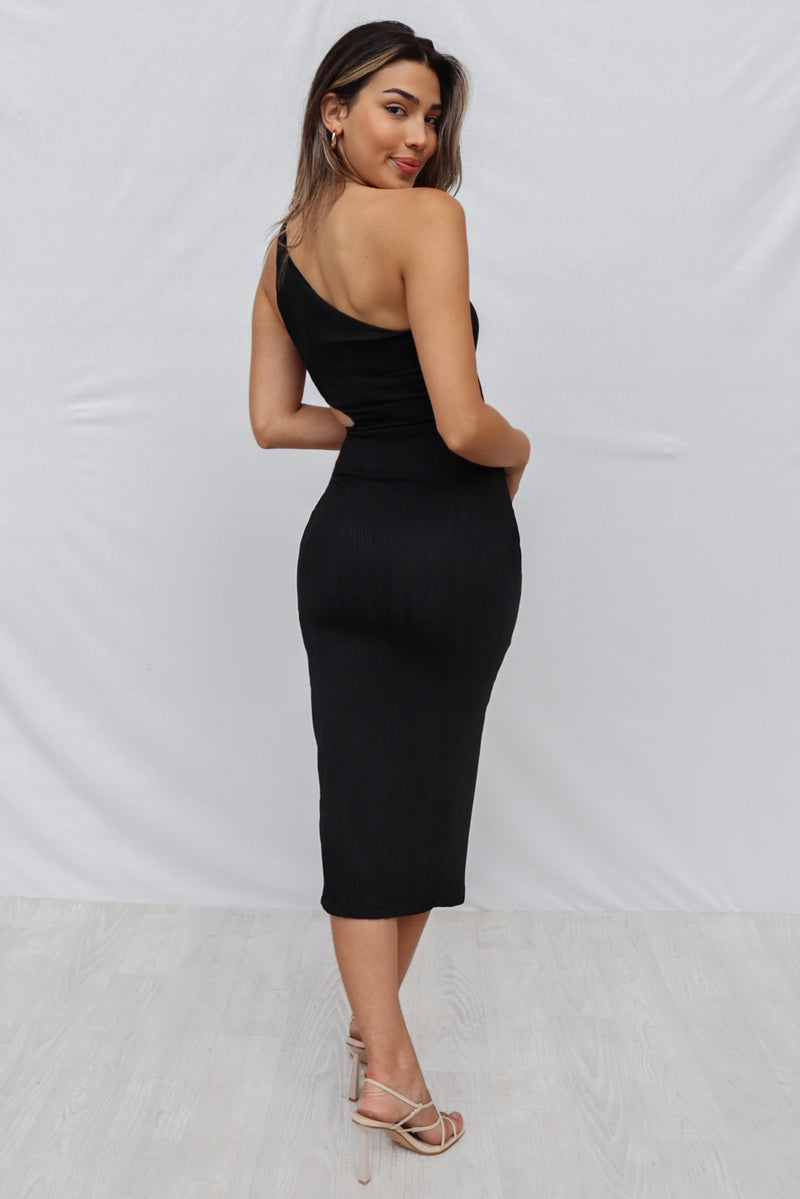 Sheba Midi Dress - Black