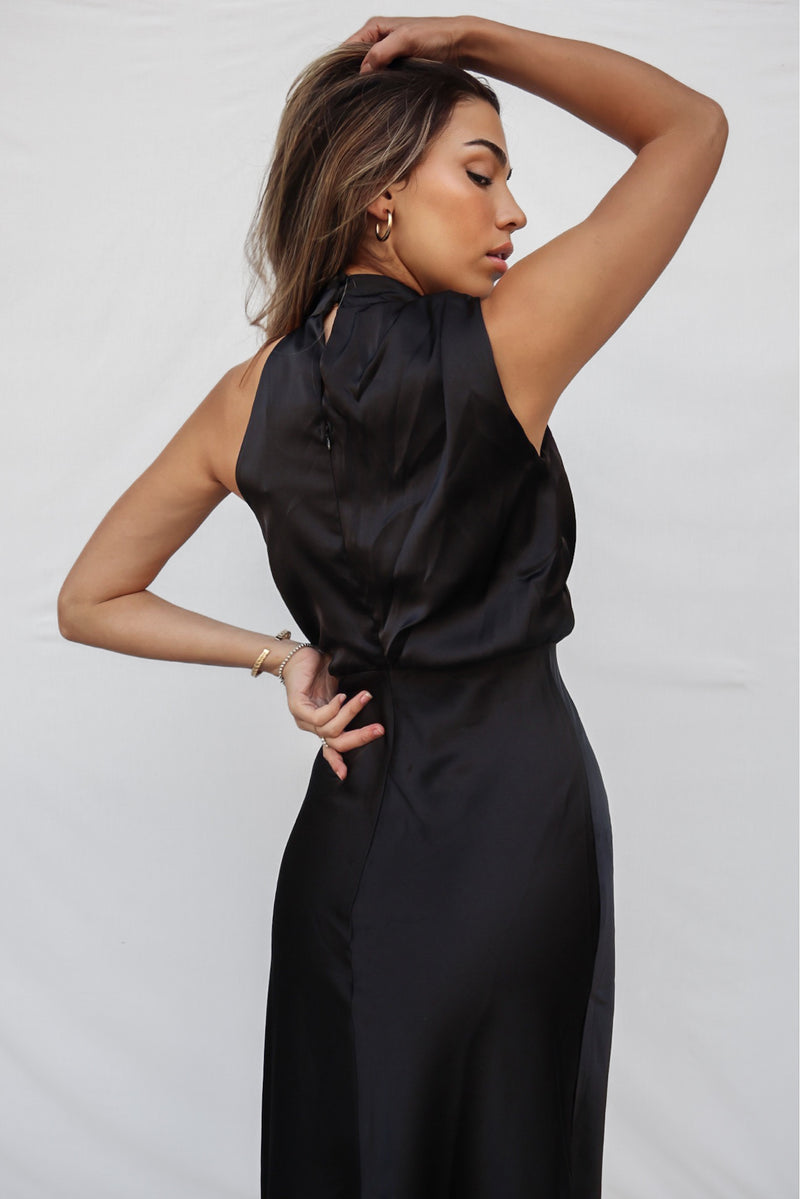 Sherie Midi Dress - Black