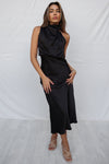 Sherie Midi Dress - Black