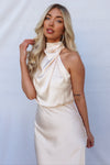 Sherie Midi Dress - Champagne