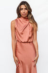 Sherie Midi Dress - Copper