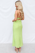 Splice Maxi Dress - Lime