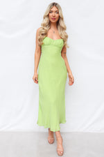 Splice Maxi Dress - Lime