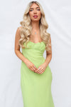 Splice Maxi Dress - Lime