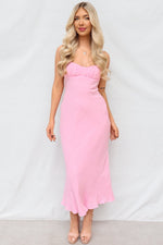Splice Maxi Dress - Pink