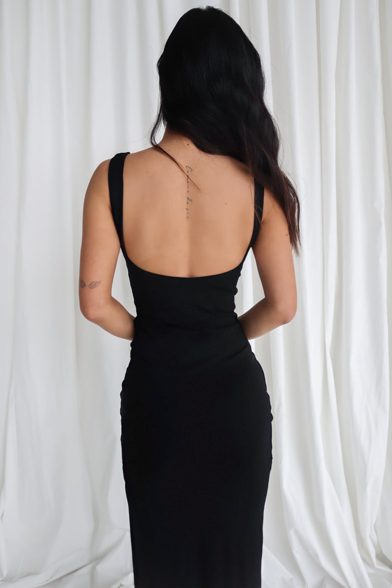 Taylor Midi Dress - Black