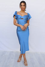 Tiara Midi Dress - Blue