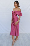 Tiara Midi Dress - Rose Pink