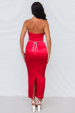 Tisha Midi Dress - Red