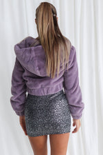 Tyga Faux Fur Jacket - Purple