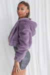 Tyga Faux Fur Jacket - Purple