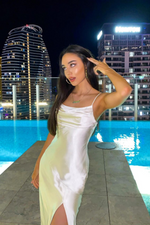 Celine Midi Dress - Champagne