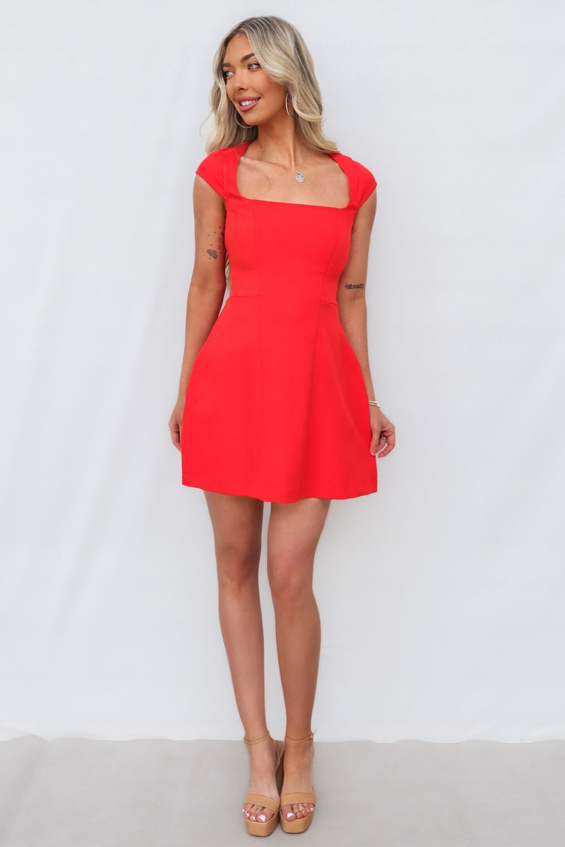 Vespera Mini Dress - Red