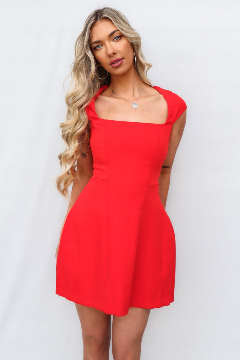 Vespera Mini Dress - Red
