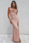 Whitney Sequin Gown - Gold