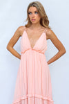 Wyoma Midi Dress - Peach