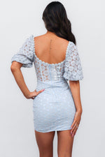 Zahlia Mini Dress - Blue