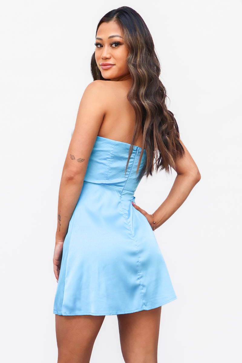 Zaphia Mini Dress - Blue