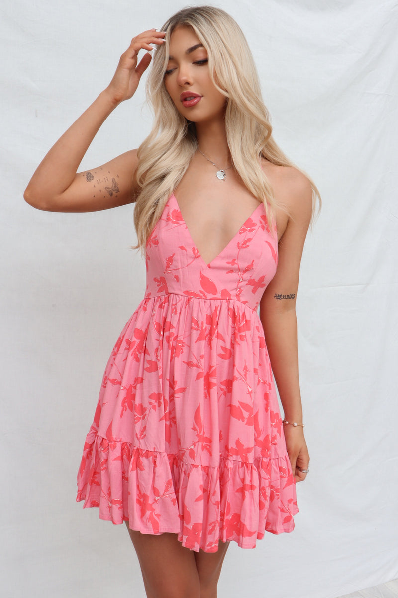 Aaliyah Mini Dress - Pink