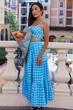 Addison Set Skirt - Blue Gingham