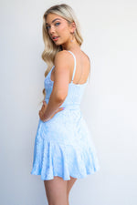 Alyssa Dress - Baby Blue Lace