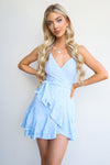 Alyssa Dress - Baby Blue Lace